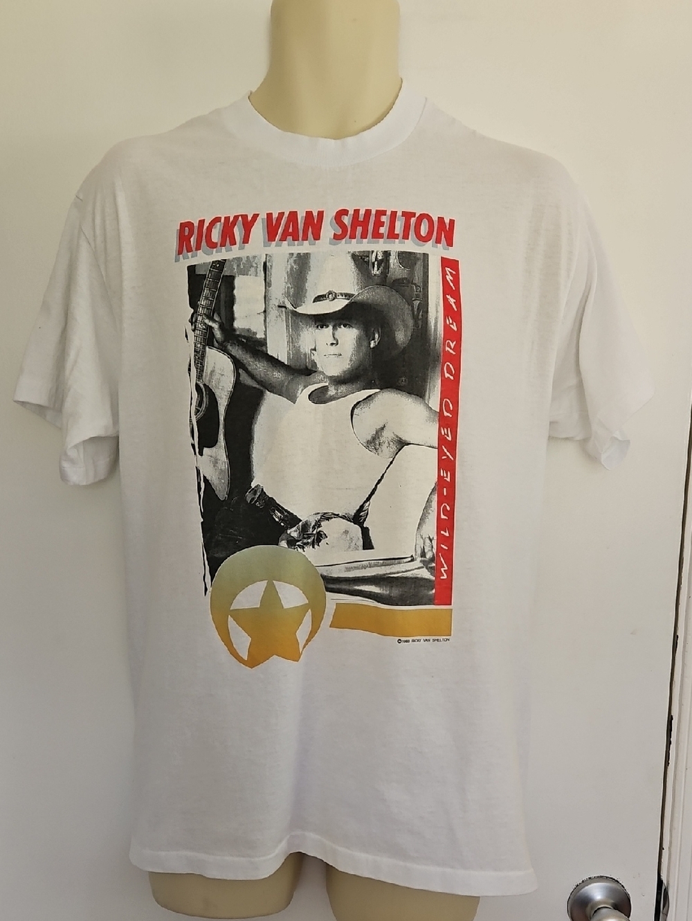 Vintage 1988 Ricky Van Shelton Wild Eyed Dream Shirt Size XL RUNS SMALL!!